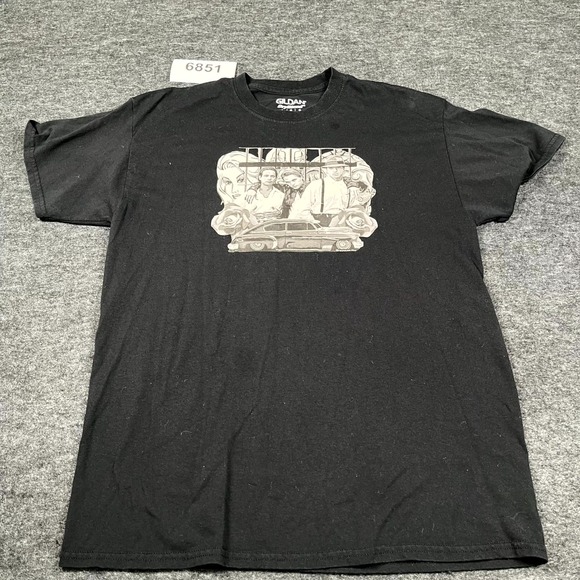 Gildan Other - Gildan T Shirt Mens Large Black Cotton Blood In Blood Out Chicano Art Graphic
